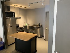 Full Kitchen. Available with Studio A Rental